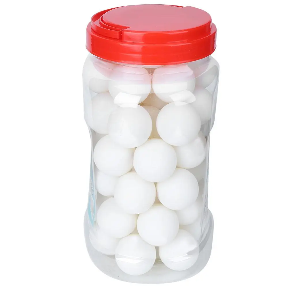 60 Pcs ABS Non-flammable Ping Pong Ball Training Game 40+ Table Tennis Ball  in Box(White)