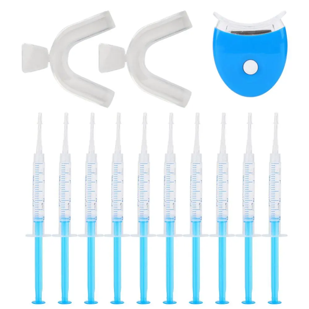 Teeth Whitening Gel + Cold Whitening Light + Oral Care Whitening Tray Teeth Whitening Kit