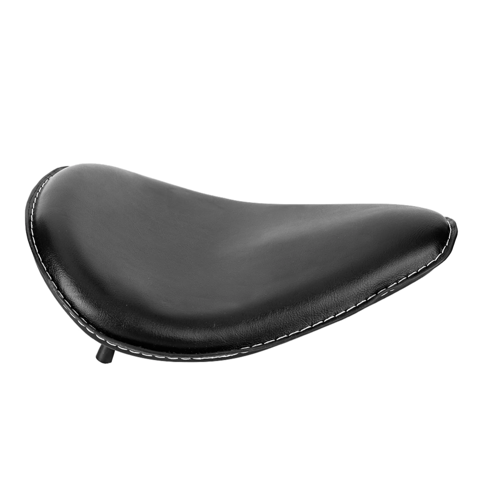 Black Neoprene Leather Seat with Bracket for Motorcycle Chopper Spring Seat 28*24cm