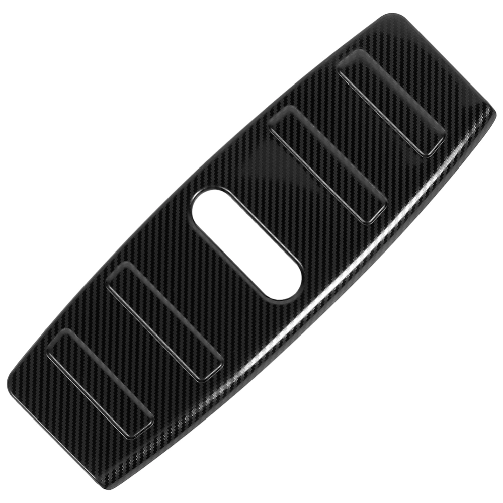 Carbon Fiber Surface Front Hood Protector Sill Plate Cover Fit for Tesla Model 3 18-19 Black