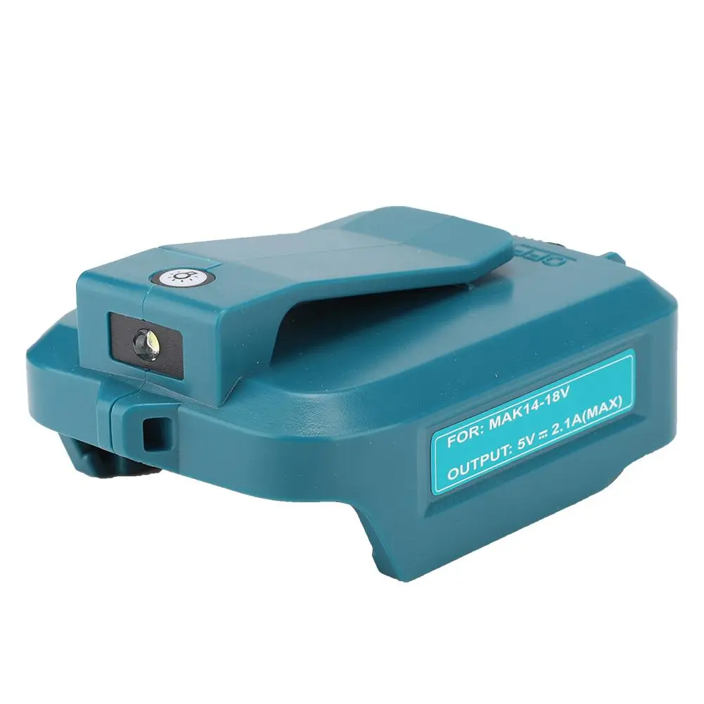 for Makita USB Converter Head for ADP05 14.4/18V Lithium Battery(Green)