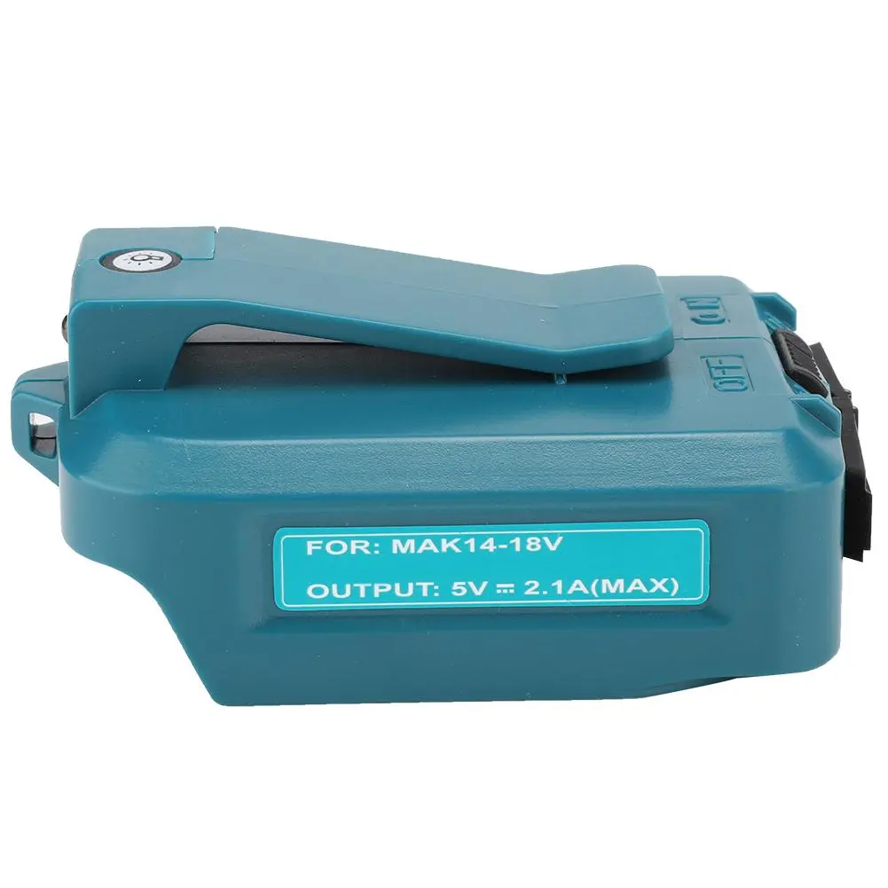 for Makita USB Converter Head for ADP05 14.4/18V Lithium Battery(Green)