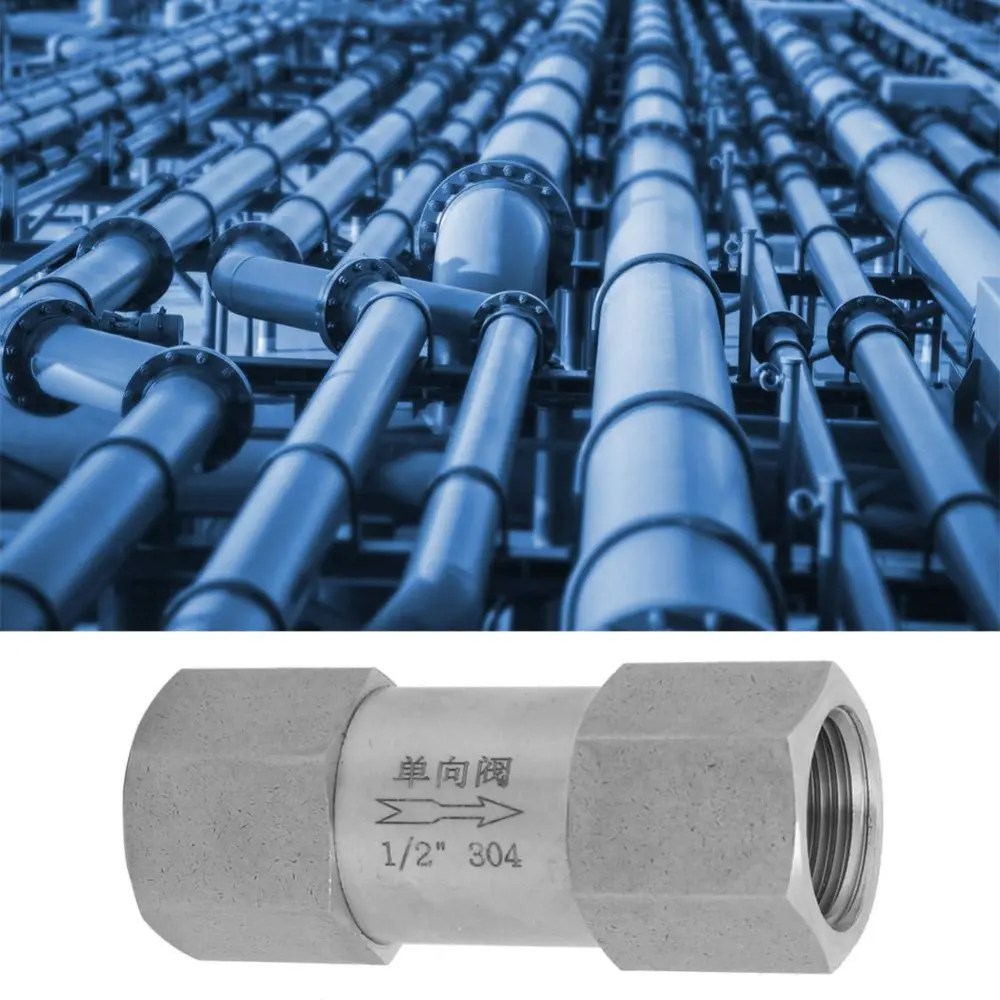 304 Stainless Steel Hex Split Check Valve High Temperature&Pressure Endurance (1/2in BSPP)