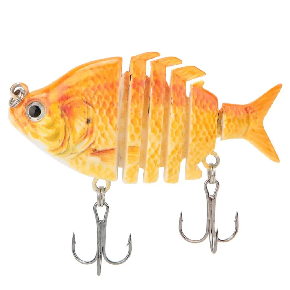 6.3cm Plastic Artificial Lure Fishing Bait Multi-section Sinking Wobbler Hooks Tackle(JM045-4)