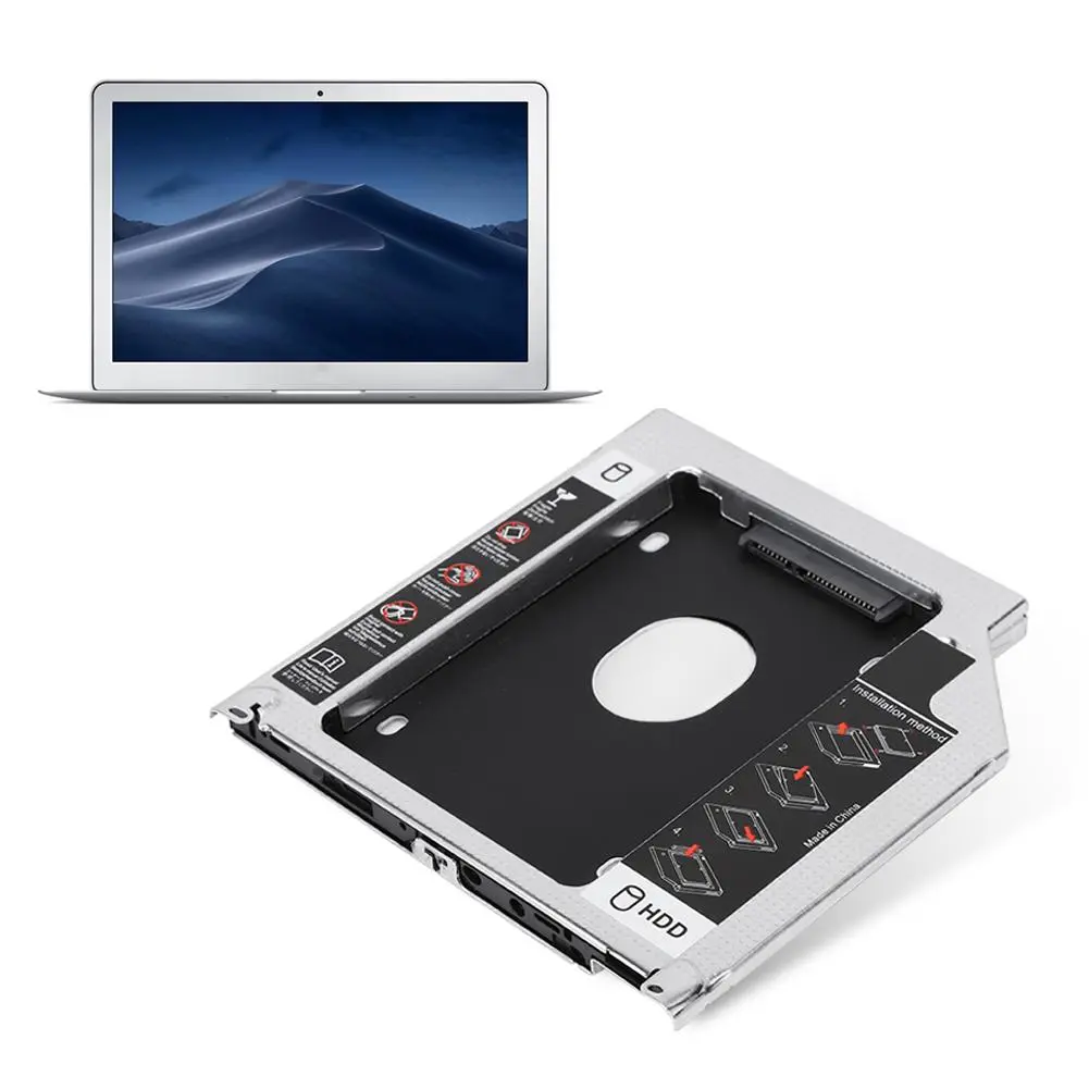 for MackBook Pro Laptop Optical Drive Bit Hard Disk Bracket Notebook SSD Holder SATA 3.0