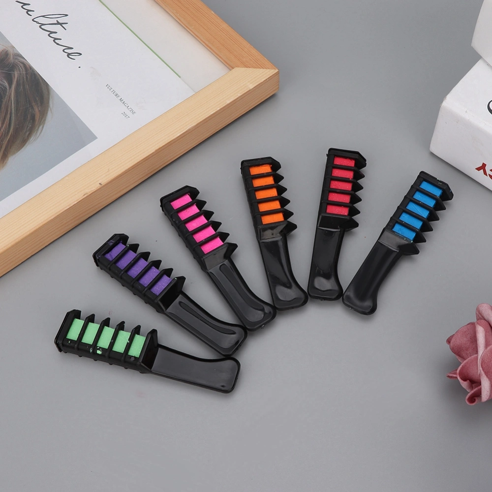 6 Colors Disposable Mini Hair Dyeing Coloring Comb Hairdressing Hair Dye Accessory Tool