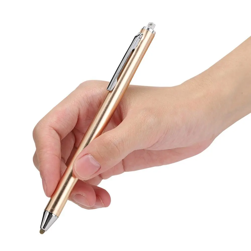 Cloth Head Stylus for Samsung Tab/LG/Huawei/Xiaomi Smartphones/Tablet for iPad 2018 (Gold)