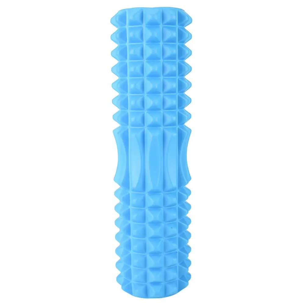 EVA Muscle Massager Foam Roller Hollow Fitness Exercise Yoga Equipment (blue L)