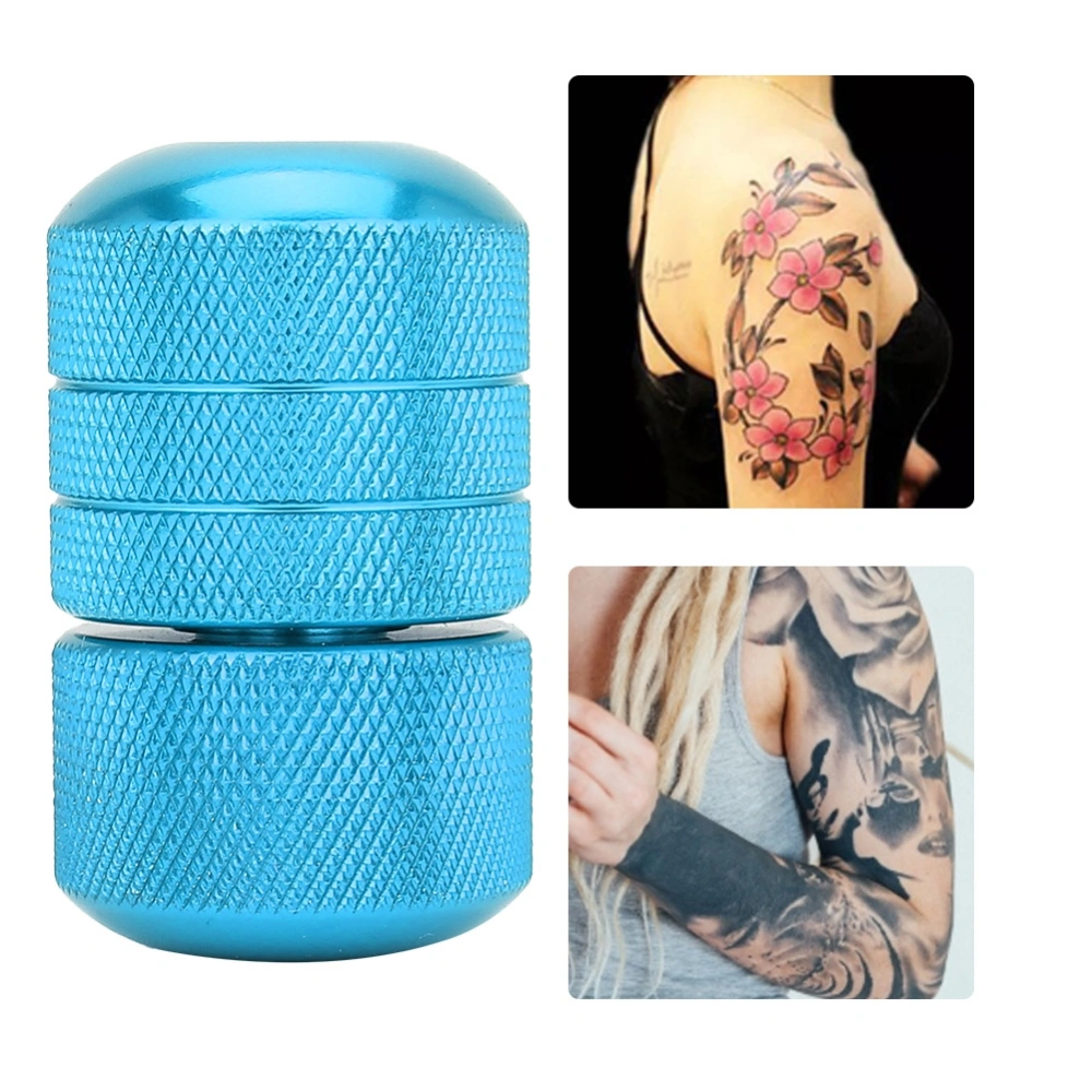 Self-Locking Tattoo Machine Grip Handle Non-Slip Tattoo Supplies for Body Art Tool (Blue)