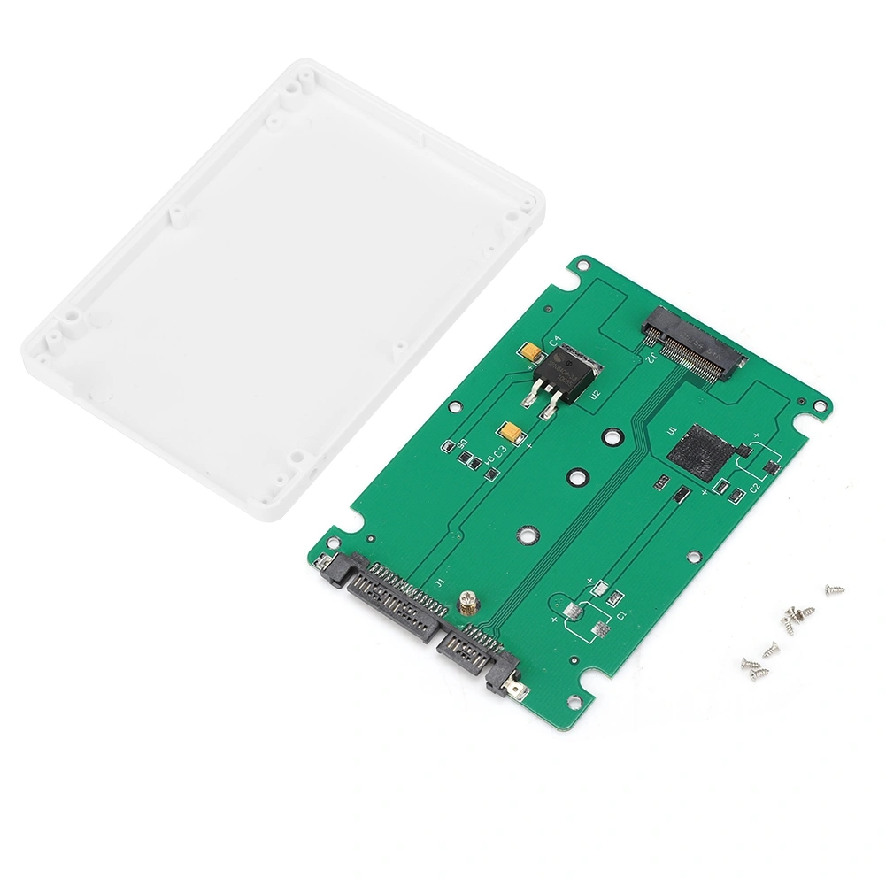 HXT-053 M.2 NGFF SSD to 2.5inch SATA3 Hard Disk Box Adapter Riser Card Converter (White)