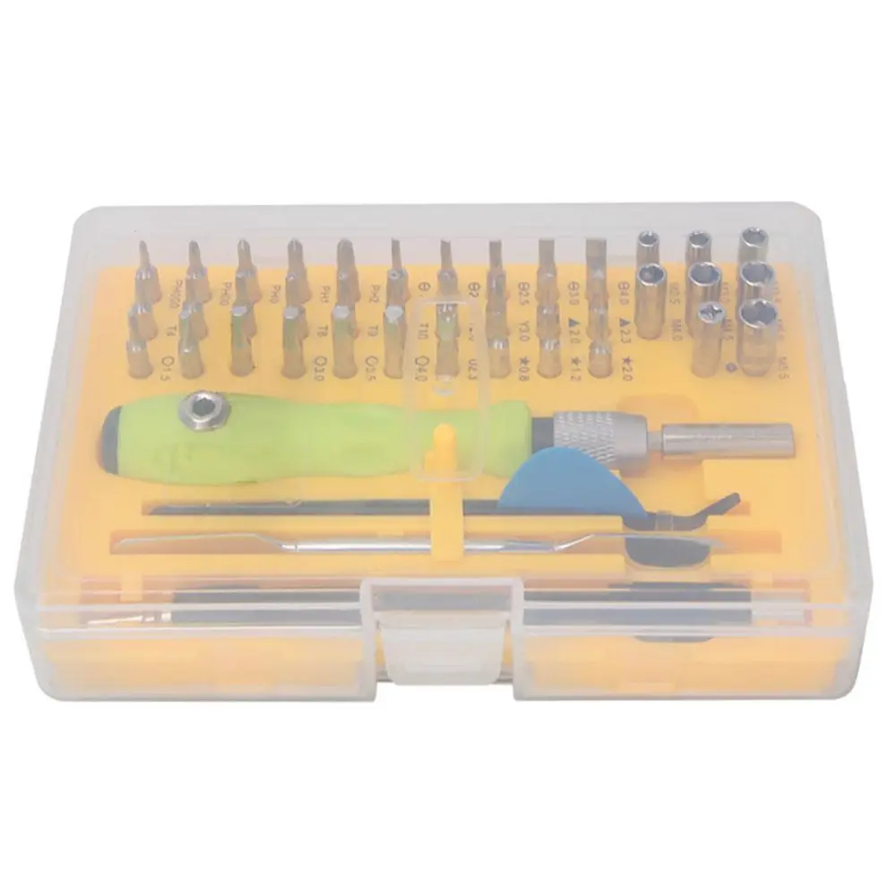 42 Pcs Multi-Function Screwdriver Bits Socket Set with Handle for Repairing Phone Laptop