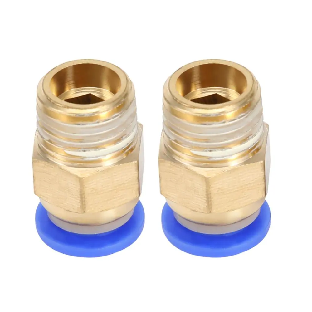 2Pcs Air Pneumatic Fittings Air Pipe Connector Quick Coupling Joint Thread G1/4in