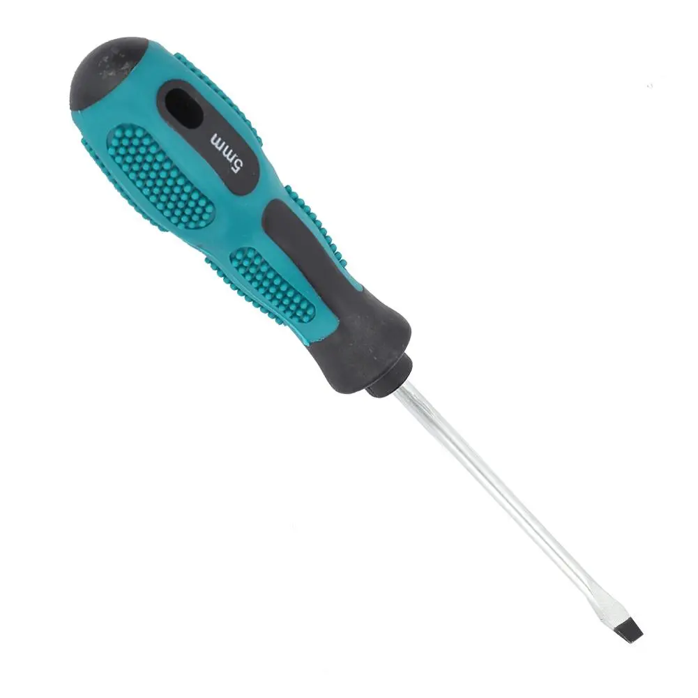 5x100mm PP handle Hand Screwdriver Screw Driver Electrician Repair Tool for 5mm Screw (Slot)