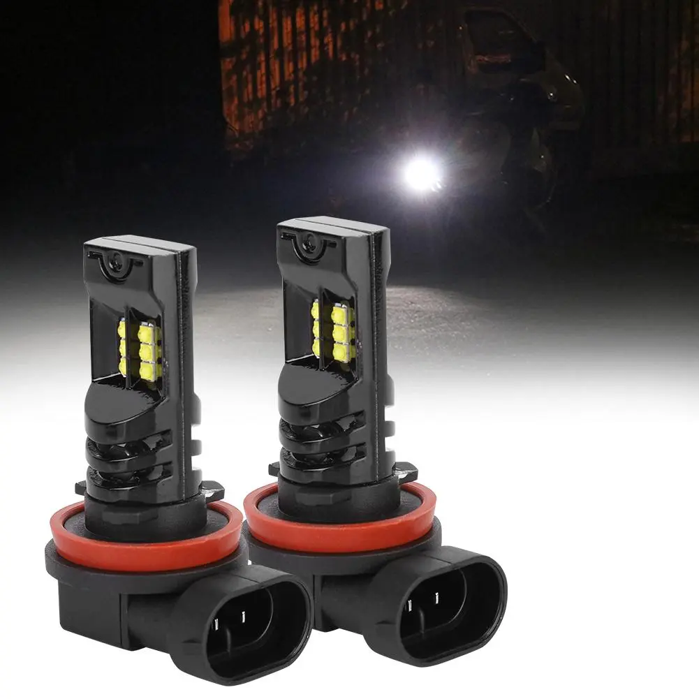 Universal 12W Motorcycle Car Bright LED H11 Headlight Front Lamp Accessory Replacement