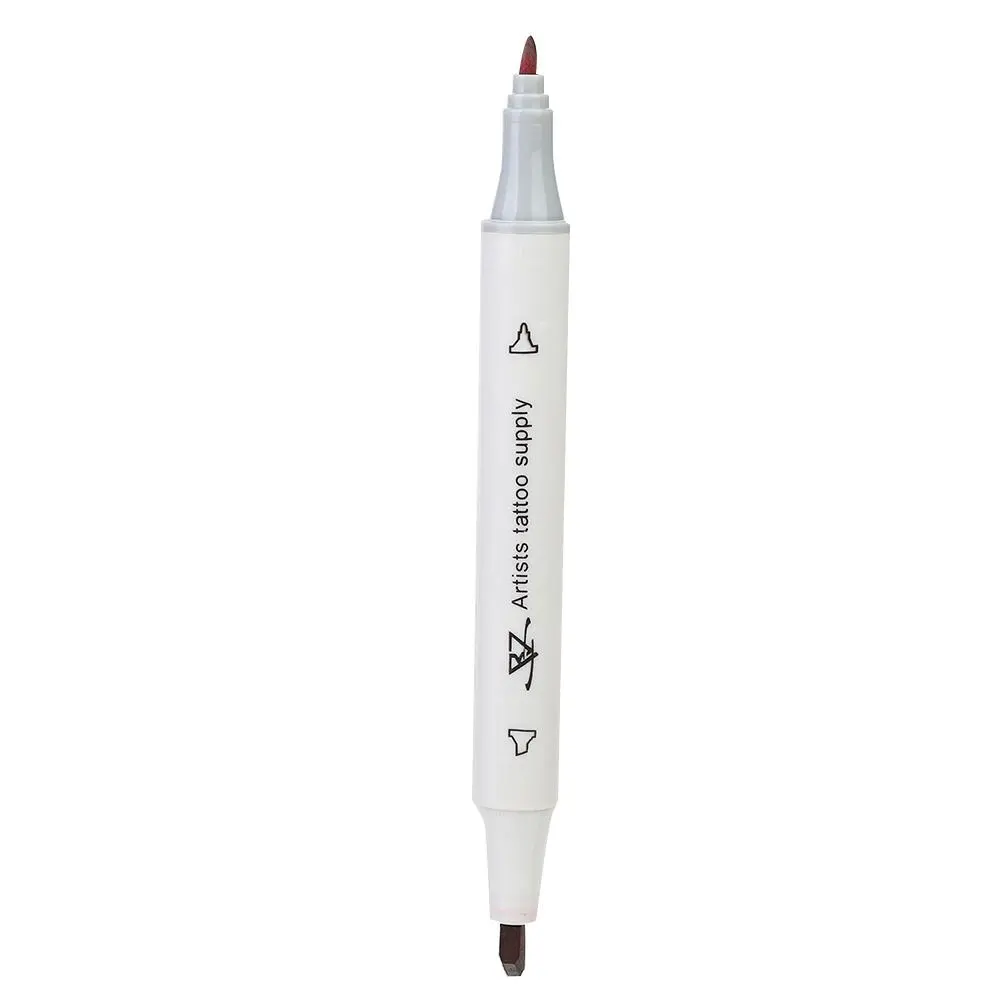 Double End Tattoo Positioning Skin Marker Marking Pen Tattoo Tool (Pink)