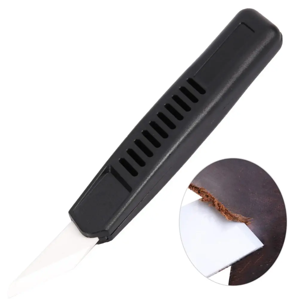 Leather Craft Cutting Knife DIY Hand-Made Craft Ceramic Trimming Cutter Hand Tool(Type A)