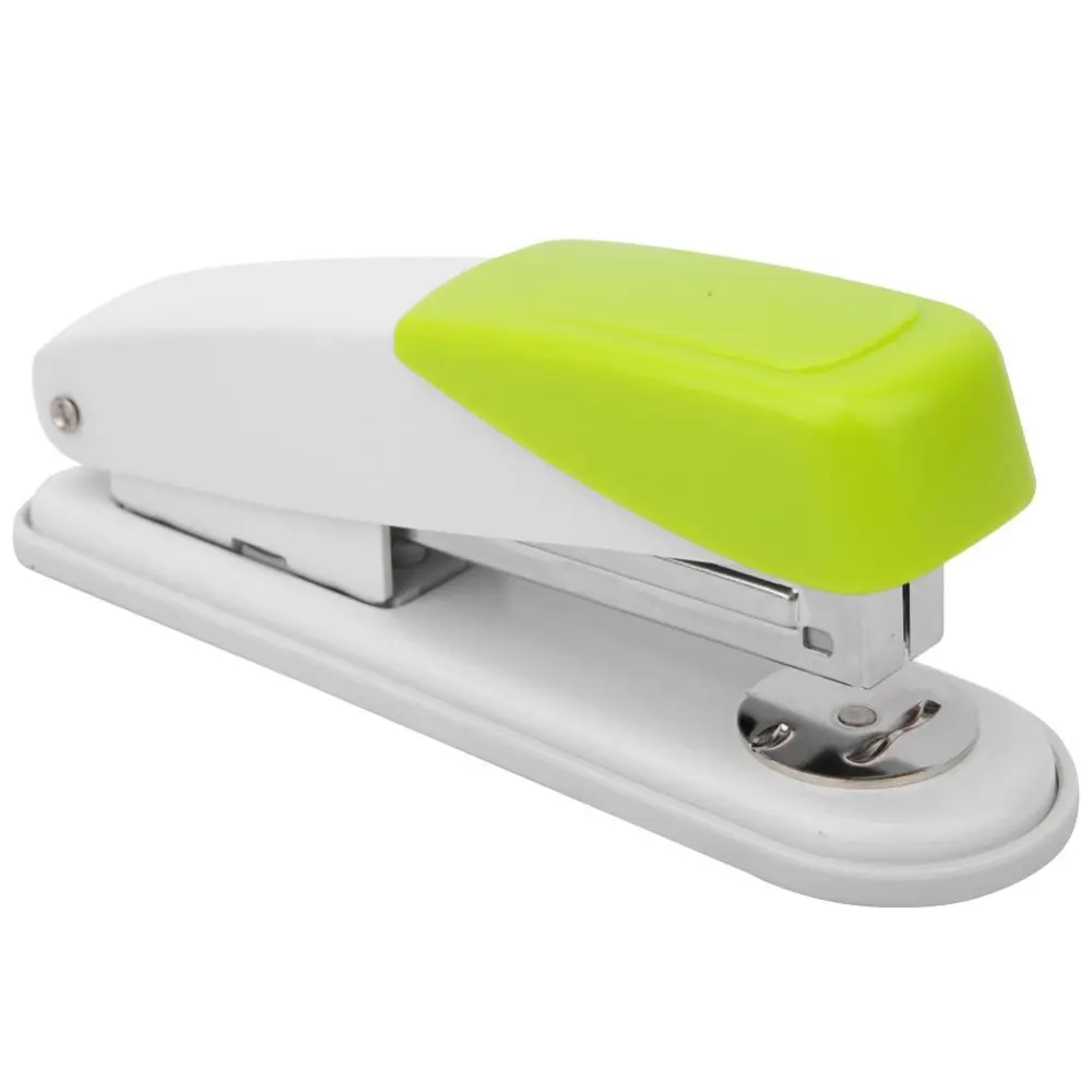 20 Sheets Stapler Metal Book Paper Stapling Machine Office Supplies for 26/6 24/6 Nails (Green)