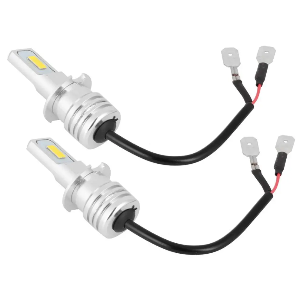 Car 2pcs H3 80W 8000K Fog Lamp with Decode Yellow Light Universal 12-24V