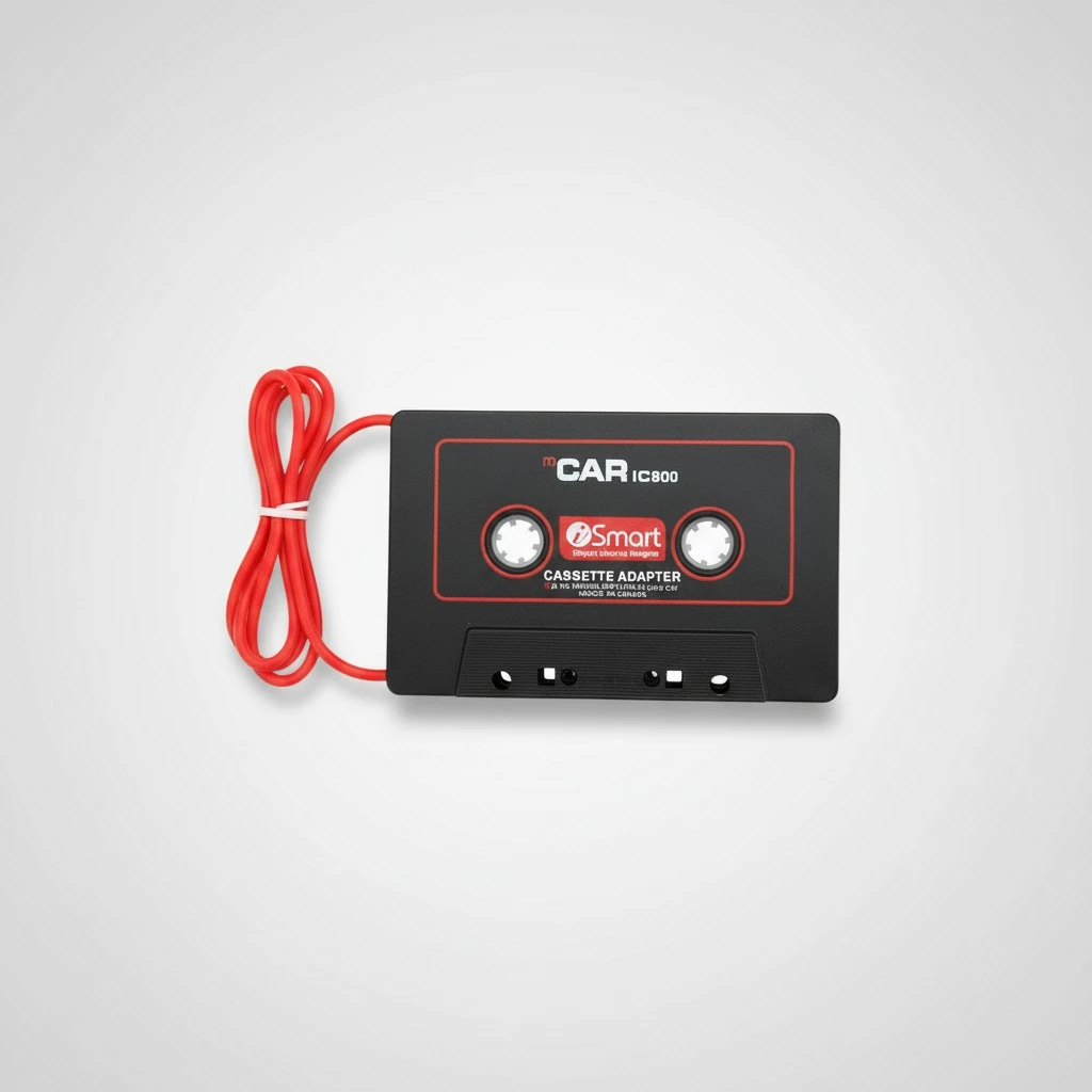 Car Stereo Cassette Tape Adapter CD MD MP3 MP4 Player to 3.5mm Aux Audio for Mobile Phone
