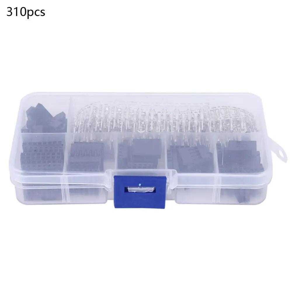 310pcs 2.54mm Pitch 1 2 3 4 5 6 8 Pin JST SM Housing Connector Male Female Terminal Kit