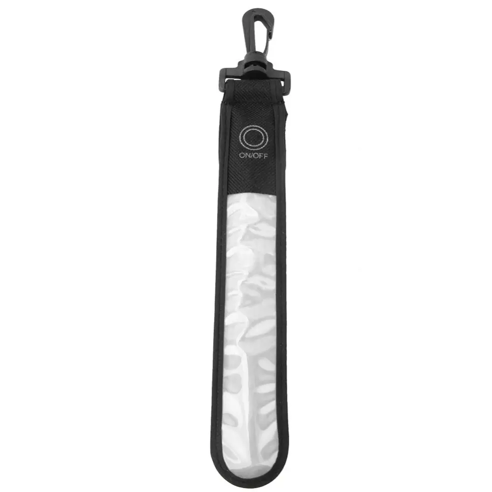 Outdoor Sport LED Reflective Stripe Pendant Hang with Battery for Night Running Mountaineering(silver white)