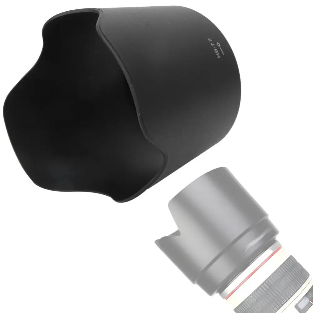 HB-7II Durable Black Plastic Mount Lens Hood for Nikon AF 80-200mm f/2.8 D ED Lenses