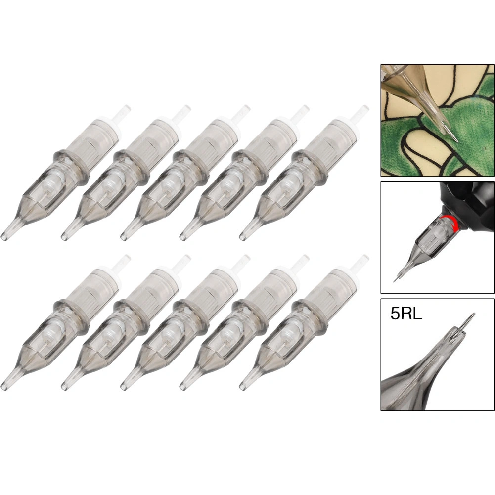 10Pcs/Set Disposable RL Series Eyebrow Tattoo Cartridge Needles Microblading Needle (5RL)