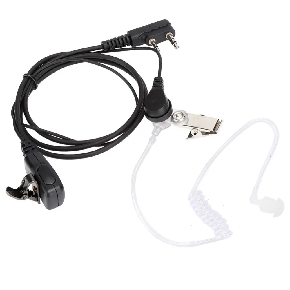 2 Pin Acoustic Tube Headset Walkie Talkies Earpiece for Retevis Kenwood Baofeng Two Way Radio