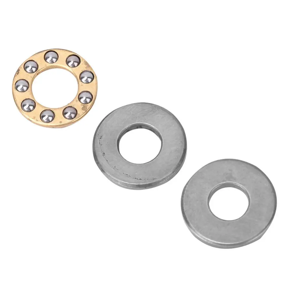 10pcs Thrust Ball Bearing Miniature High Precision Flat Steel Bearings Set (F7-13M 7x13x4.5mm)