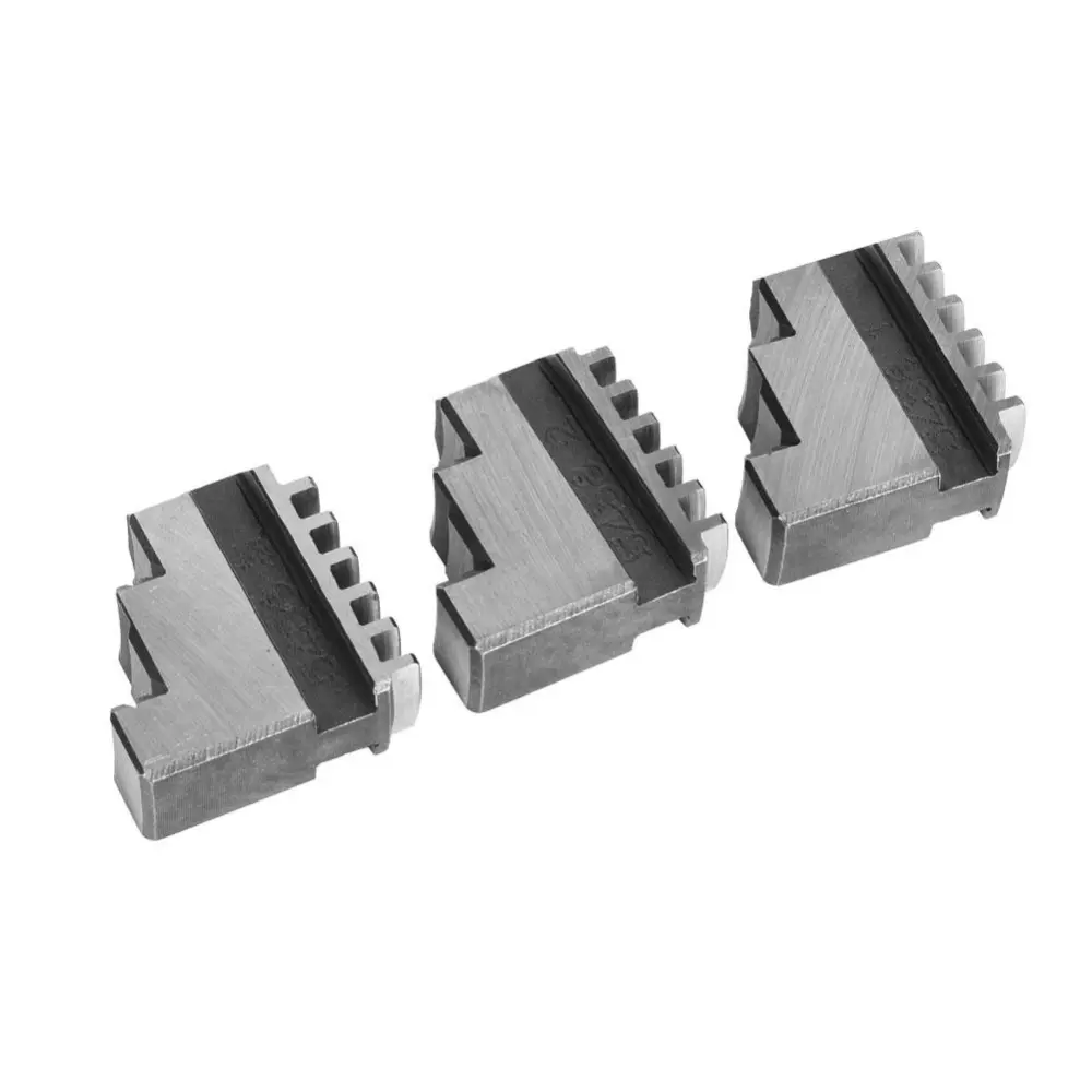 3 Pcs K11-100 External Jaw 4in Chuck 20CrMnTi High Strength Long Service Life Chuck Jaw