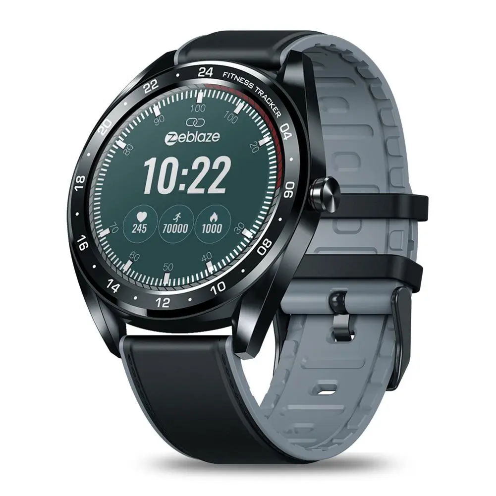 Zeblaze NEO Bluetooth Waterproof Heart Rate Monitor Round Screen Smartwatch (Black)