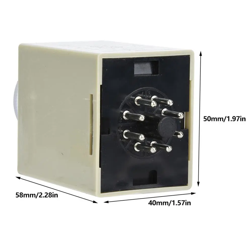 AH3-3 Timer Relay Electronic Type Adjustable Release Delay Type Relay 8 Pins 10Min(110V)