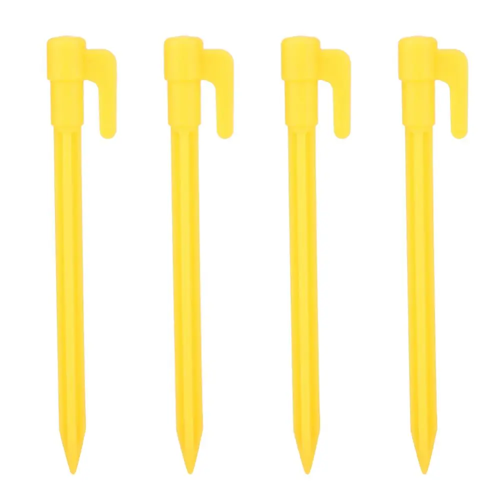 Outdoor Travel Camping Tent Stake Peg Pin Windproof Heavy Duty Fixing Tent Mat(Yellow Tent Peg )