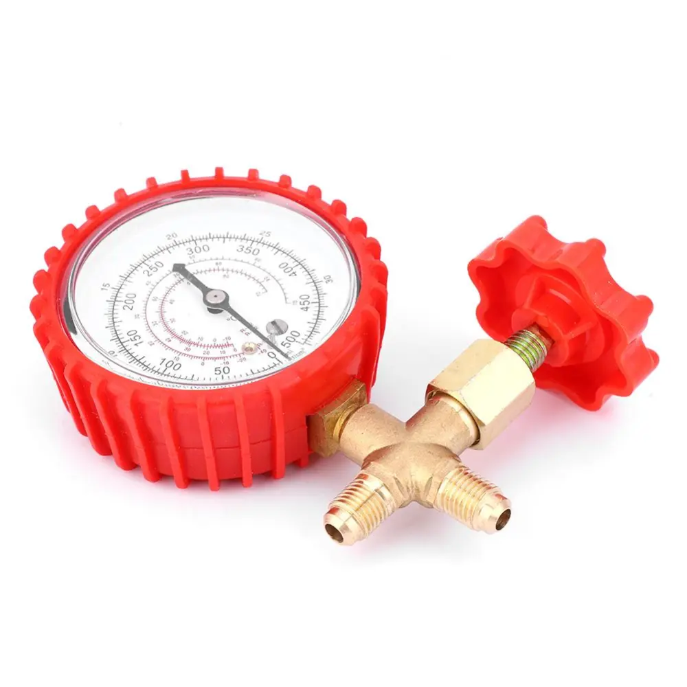 Refrigerant Pressure Gauge Brass High/Low Pressure Air Conditioning Manifold Valve CT-466 1/4 SAE(High Pressure )