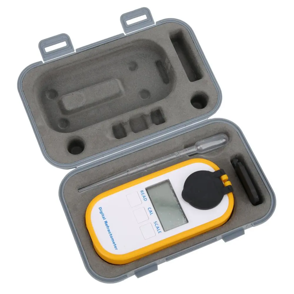 0-28% Digital Salinity Meter Salt Concentration Meter Refractometer Measuring Instrument <br>(DR201 )