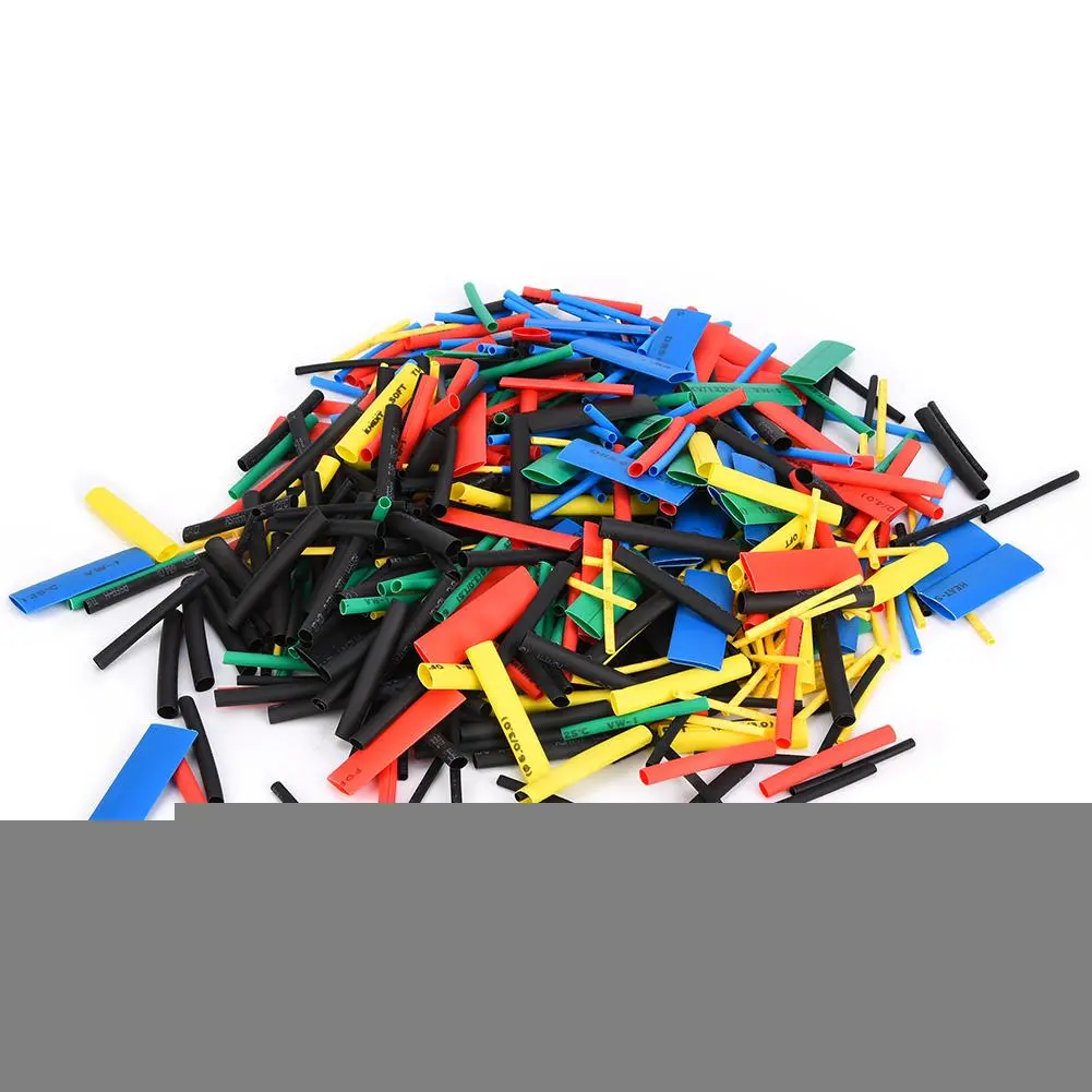 530pcs Heat Shrink Tube Polyolefin Insulated Shrinkable Tubing Wire Cable Sleeving Wrap