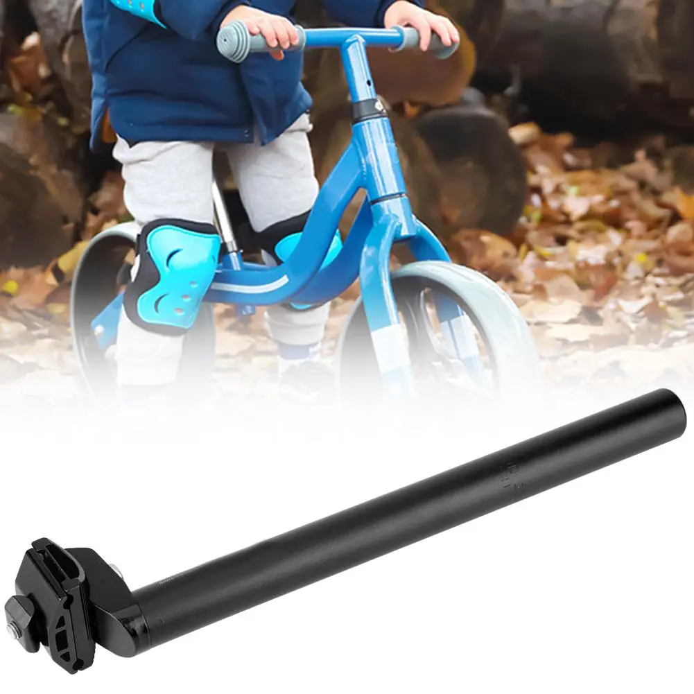 25.4x300mm Ultralight Aluminum Alloy Seatpost for Bicycle Baby Carriages Push Bike(black )