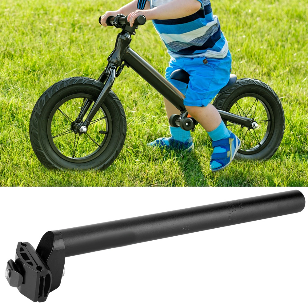 25.4x300mm Ultralight Aluminum Alloy Seatpost for Bicycle Baby Carriages Push Bike(black )