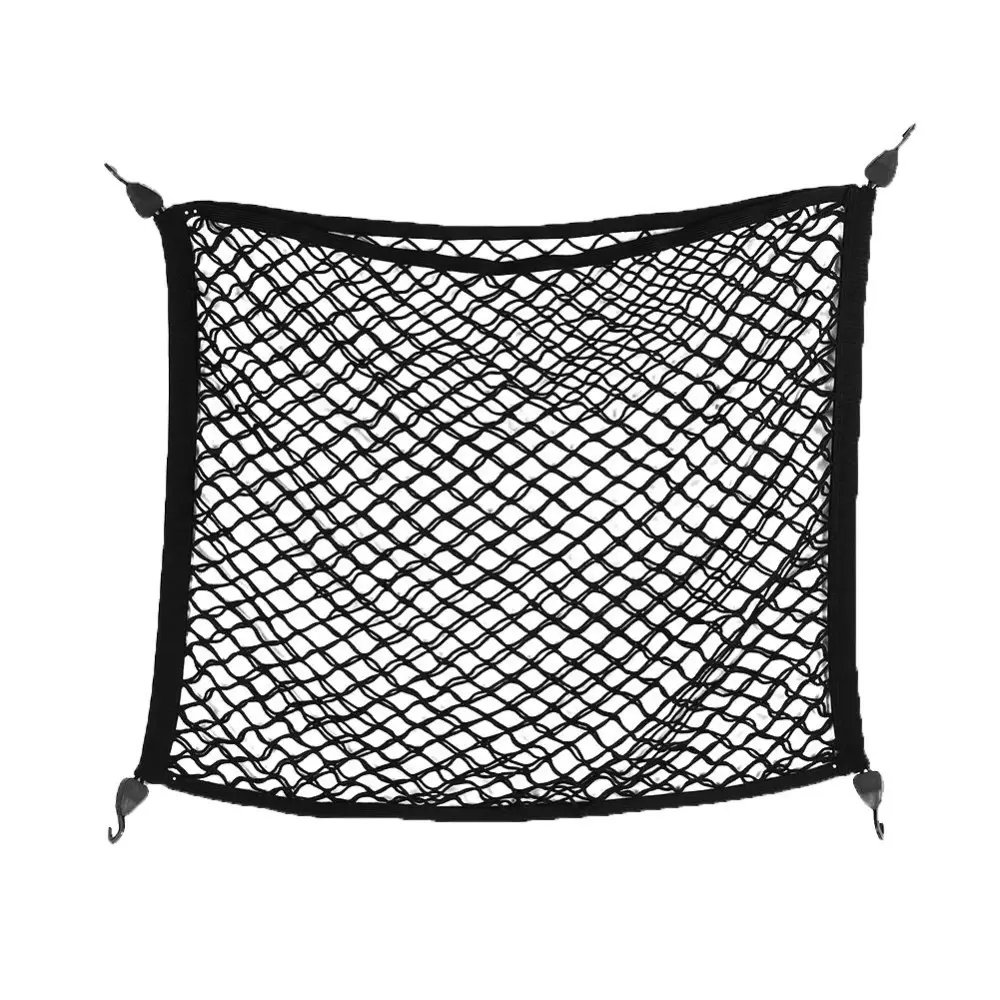 Universal Car Rear Trunk Storage Mesh Organizer Luggage Net Accessory with Hook