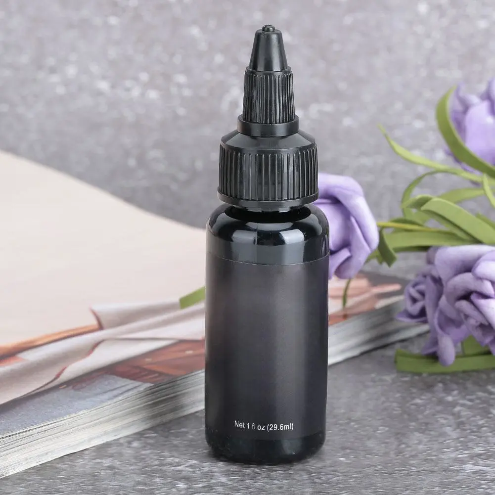 29.6ml Tattoo Ink Fast Coloring Body Tattoo Pigment for Beauty Makeup Tattoo Supplies (Black)