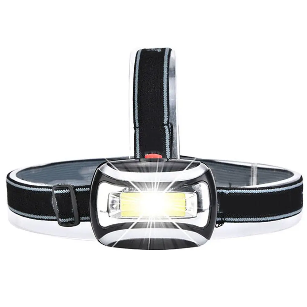3W 800LM Mini Headlight High Bright Headlamp Long Range for Outdoor Activities Emergency(black )