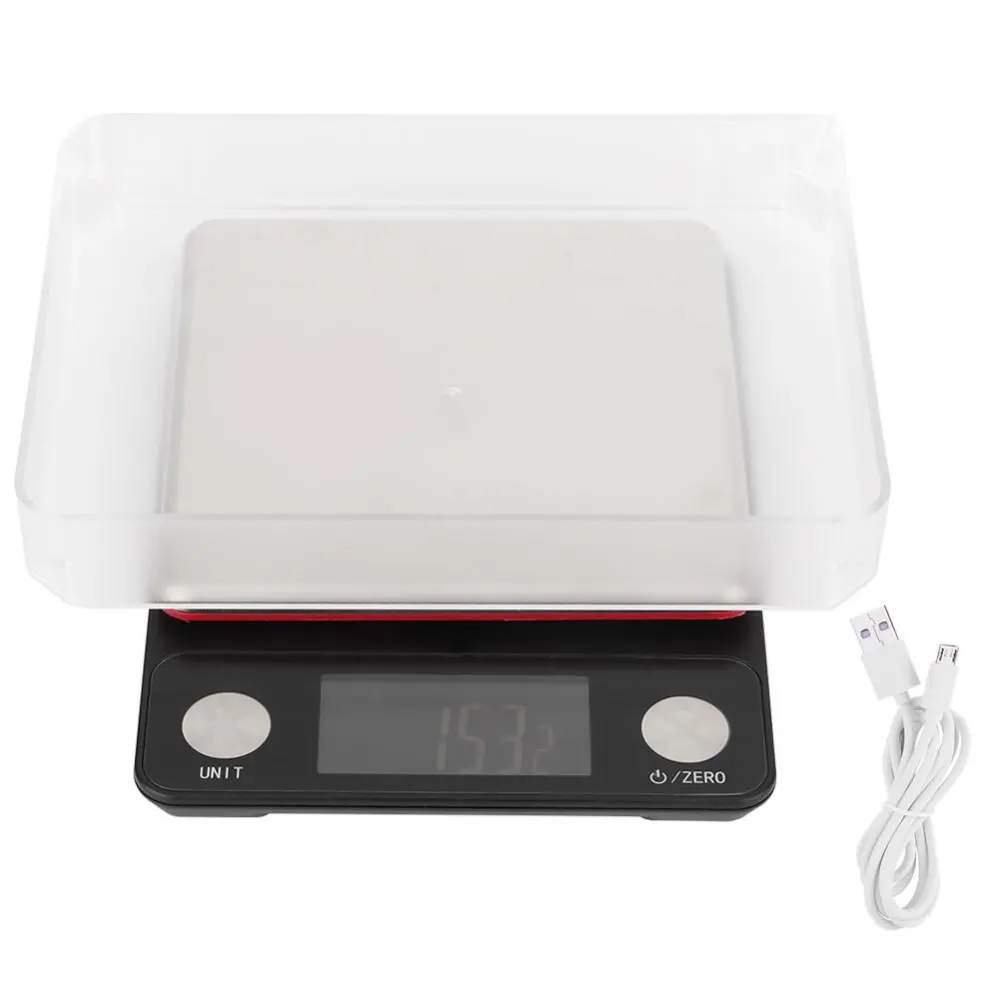 High Precision USB Rechargeable Kitchen Scale Multi-Functional Electronic Scale Balance 5kg/0.1g