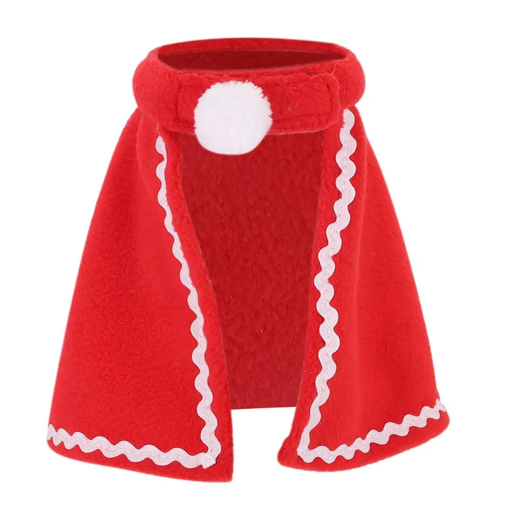 Pet Dog Cat Red Mantle Soft Costume Christmas Clothes for Rabbit Guinea Pig( )