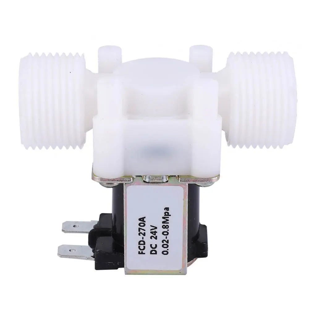 G3/4 NC Plastic Electric Solenoid Valve Normally Closed Water Inlet Valve(DC24V )