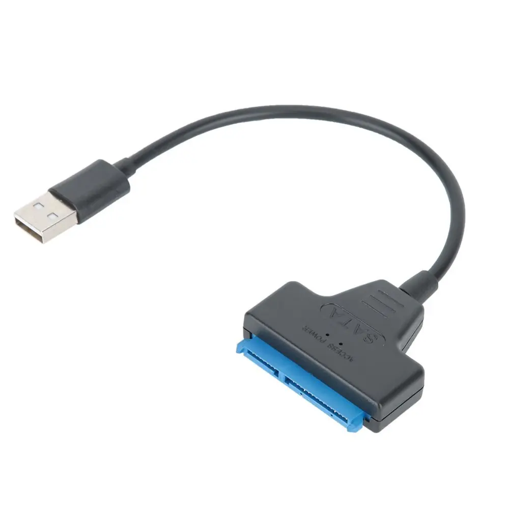 Adapter Converter Cable Black USB2.0 to 2.5in SATA/USB Interface Solid State Disk Accessories