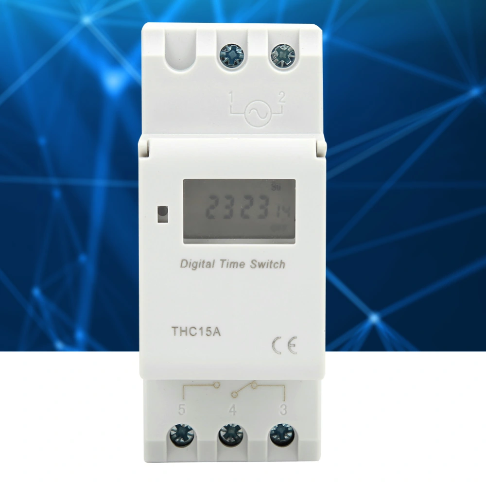 THC15A Small Timer Switch DIN Guide Rail Mounted Accurate Timing Switch