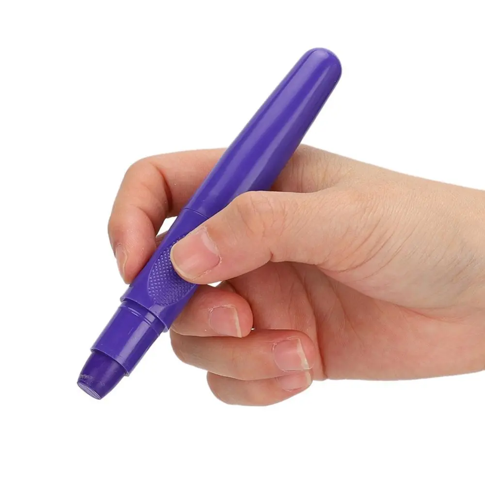 2pcs Portable Temporary Hair Dyeing Crayon Rotatable Hair Coloring Pen Styling Tool(Purple )