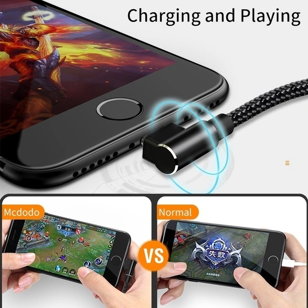 Double Elbow Type-C Data Cable 90 Degree Mobile Phone Fast Charging Cord Data Transmission Wire