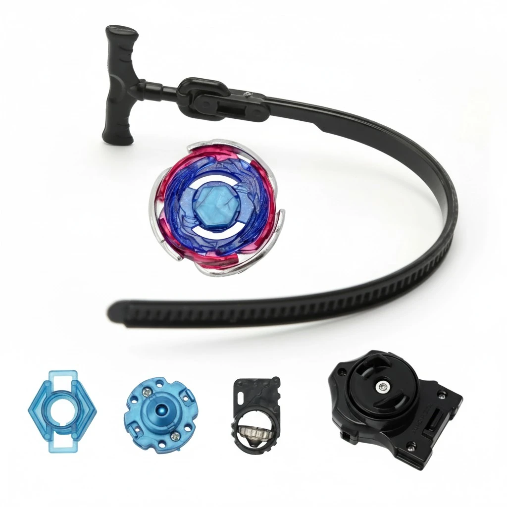 Fusion Metal Rapidity Fight Masters 4D Top Beyblade String Launcher Toys Set