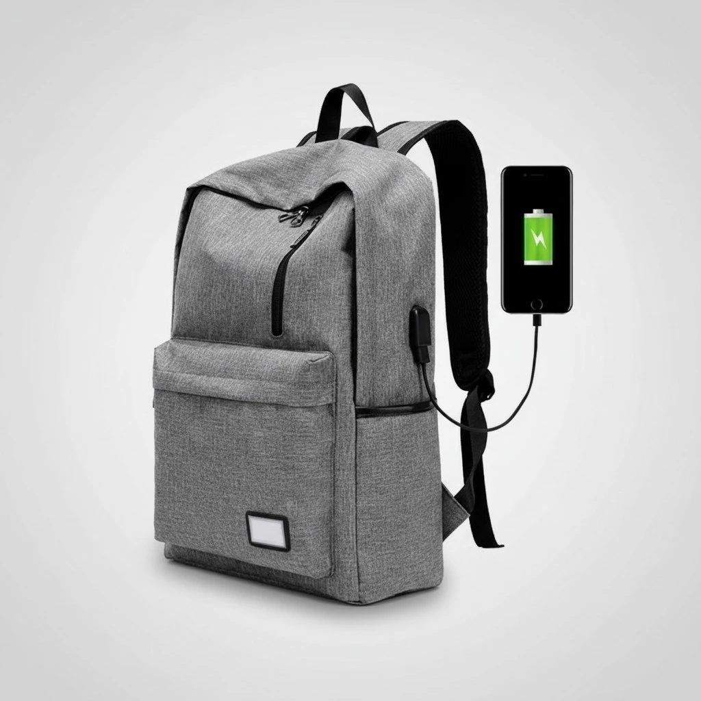 Backpack External USB Charging Interface Adapter Charging Cable USB Charging